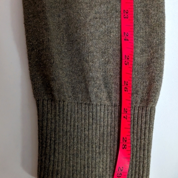 Eddie Bauer Cashmere Cotton Blend Brown Quarter Zip Sweater Men's Size Tall XL - Picture 12 of 16